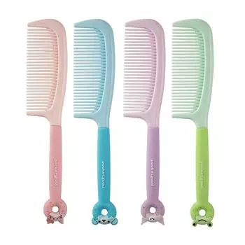 Детская симпатичная расческа антистатическая, не вредит коже головы, детская расческа для волос с рисунком животных, детские аксессуары для волос, массаж кожи головы
