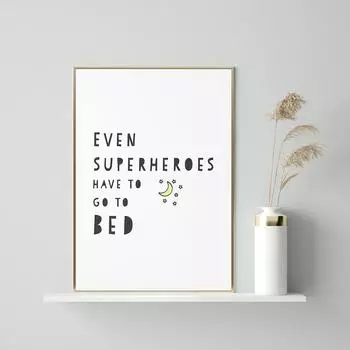 Детская скандинавская цитата, настенная живопись на холсте, черный, белый цвет, декор для детской комнаты для мальчиков, постеры на скандинавскую тему и принты, настенные панно 21x30cm No Framed