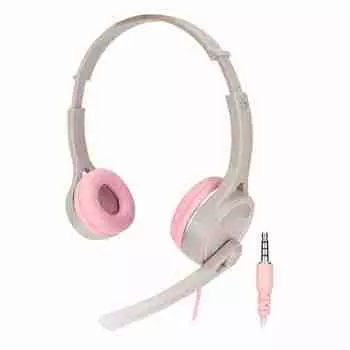 Детская складная гарнитура 3,5 мм проводная гарнитура стереогарнитура для онлайн-класса прослушивания музыки