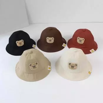 Детская солнцезащитная шляпа, рыбацкая шляпа для маленьких девочек, ветрозащитные шапки, солнцезащитные шляпы, милые мультяшные шапки