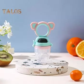 Детская соска для укуса, пищевая соска, равномерная добавка, силиконовая соска для кормления, соковыжималка, товары для детей розовый