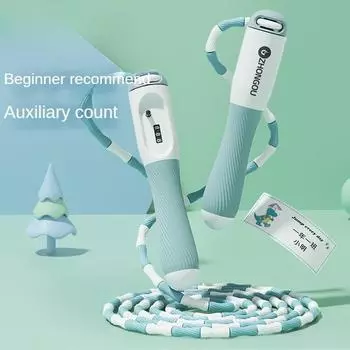 Детская специальная бамбуковая скакалка для детей и студентов детского сада RJ6 Детская механическая счетная бамбуковая скакалка