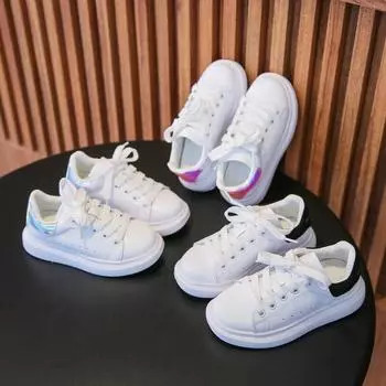 Детская спортивная белая обувь, коллекция для родителей и детей, четыре сезона 26