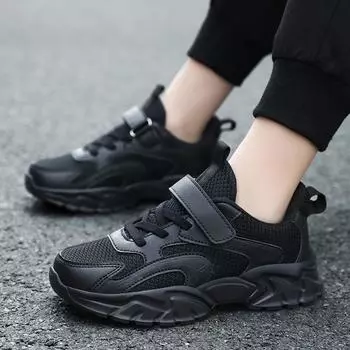 Детская спортивная обувь Бренд Весна для мальчиков Дышащая сетка Повседневные кроссовки Детские легкие кроссовки для бега Девочек Теннис на открытом воздухе 40 белый