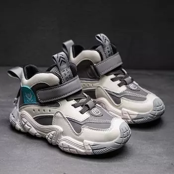 Детская спортивная обувь осень и зима новые кашемировые теплые хлопковые туфли для мальчиков и девочек хлопковые туфли для папы 26