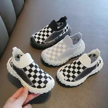 Детская спортивная обувь с дышащей сеткой Dhoes на мягкой подошве тканая обувь повседневная детская обувь 21
