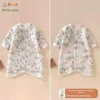 «Детская стеганая зимняя спальная пижама-мешок — теплая ночная рубашка на осень/зиму для мальчиков и девочек» Jungle Elves, 73 yards