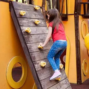 Детская стена для скалолазания с шурупами, стяжками для деревьев, точками крепления для скалолазания