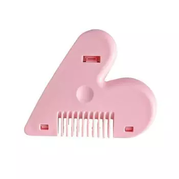 Детская стрижка волос Парикмахерская расческа Подравнивание челки и сломанных волос Триммер Ручная портативная детская машинка для стрижки волос розовый