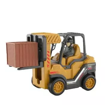 Детская строительная инерционная машинка с контейнером для аксессуаров