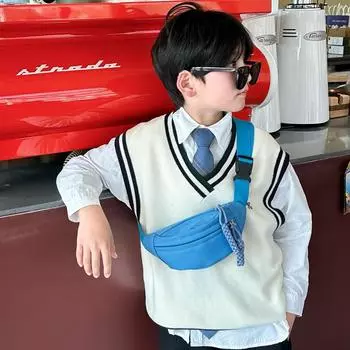 Детская сумка через плечо Детский рюкзак Модная мужская нагрудная сумка Детские сумки Сумки для мамы и ребенка one size оранжевый