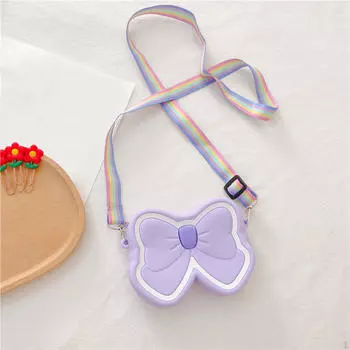 Детская сумка через плечо с мультяшным дизайном, мягкая повседневная сумочка для малышей Yellow Bowknot