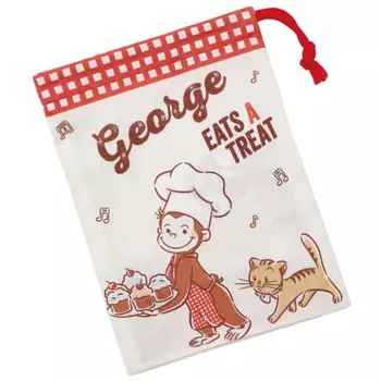 Детская сумка для стаканчиков Skater 21 x 15 см Curious George 23 Сделано в Японии KB62-A