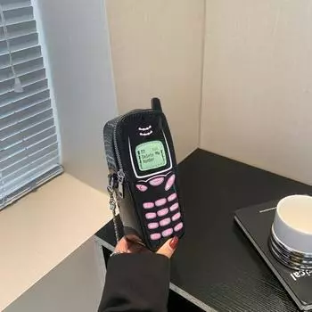 Детская сумка, новинка 2024 года, летняя глянцевая мини-сумка через плечо из лакированной кожи для девочек, сумка на одно плечо с цепочкой для родителей и детей, красная сумка с ртом