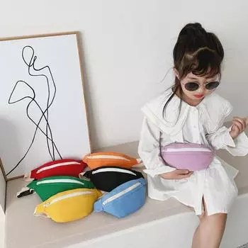 Детская сумка, новинка 2024 года, милая поясная сумка для малышей, красная поясная сумка для девочек и мальчиков, поясная сумка для малышей жёлтый