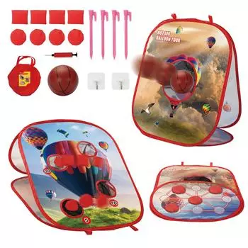 Детская сумка-погремушка 3 в 1, складная игровая игрушка для улицы, спортивные игрушки, баскетбольная многофункциональная складная мишень, игрушка 2281a-5 Y