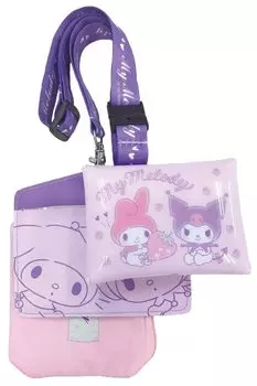 Детская сумка Sanrio Odakake Pouch Chrome My Melody Purple [UNIC] 3 шт. & SR-0039KR