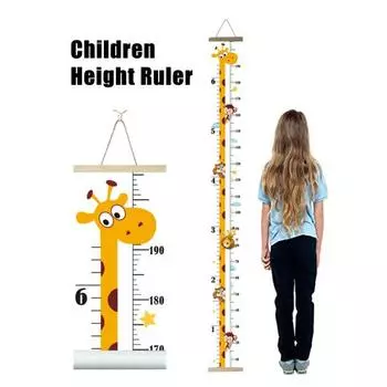 Детская таблица роста, настенная линейка с рисунком животных из мультфильмов, для мальчиков и девочек, детский рост J