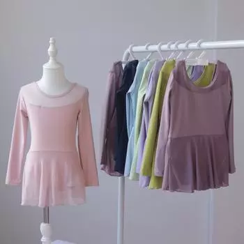 Детская танцевальная одежда, цельные юбки, тренировочная одежда для девочек, одежда с длинными рукавами для китайских танцев, балетные девушки, танцевальные костюмы 180 синий