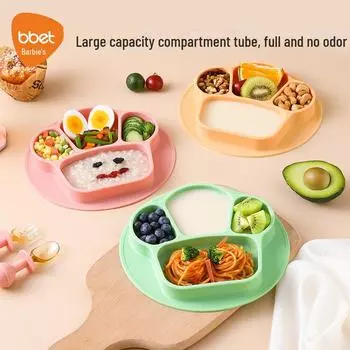 Детская тарелка и миска с силиконовыми присосками для малышей