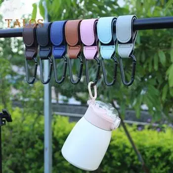 Детская тележка с крючком, вращающаяся на 360 градусов, универсальная металлическая корзина для хранения предметов, органайзер для коляски, вешалка для детских товаров синий