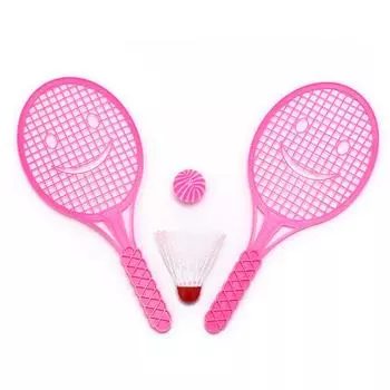 Детская теннисная ракетка, ракетка для бадминтона, детская спортивная обучающая игрушка для родителей и детей N/A синий