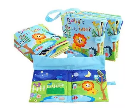 Детская тканевая книга Раннее развитие ребенка Пальчиковая книга Защита окружающей среды Английская Цифровая Мультикогнитивное Волшебное преобразование с пряжкой