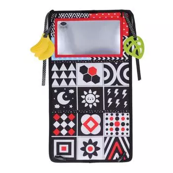 Детская тканевая книга складная забавная ранняя образовательная высококонтрастная детская тканевая книга зеркальные игрушки