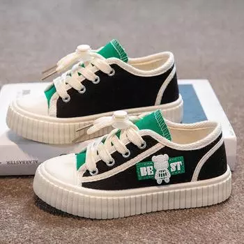 Детская тканевая обувь, лето 2023, парусиновая обувь для девочек, повседневная обувь для мальчиков 26