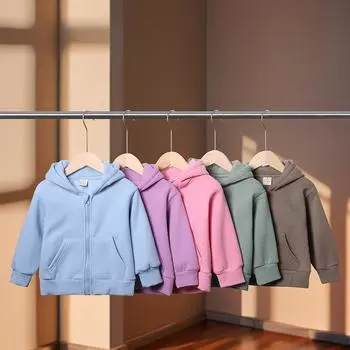 Детская толстовка для девочек, цветная толстовка с капюшоном, детский топ с длинным рукавом, однотонное пальто для мальчиков, одежда 150cm