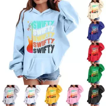 Детская толстовка для мальчиков и девочек с принтом, длинный рукав, капюшон, карман 100 бежевый