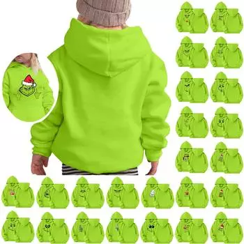 Детская толстовка с длинным рукавом, повседневная толстовка с капюшоном, удобная, свободная, легкая детская толстовка 100 чёрный