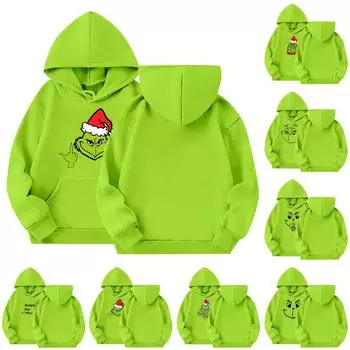 Детская толстовка с длинным рукавом, повседневная толстовка с капюшоном, удобная, свободная, легкая детская толстовка 100 чёрный