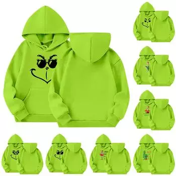 Детская толстовка с длинным рукавом, повседневная толстовка с капюшоном, удобная, свободная, легкая детская толстовка 100 чёрный