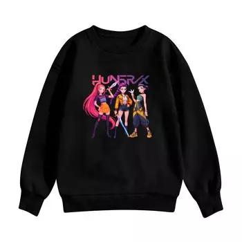 Детская толстовка с капюшоном для мальчиков и девочек, модная толстовка с длинными рукавами и принтом 100