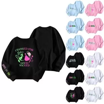 Детская толстовка с капюшоном для мальчиков и девочек, модная толстовка с длинными рукавами с принтом, возраст 3-14 лет 110 синий