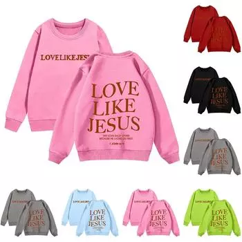 Детская толстовка с капюшоном для мальчиков и девочек, модная толстовка с длинными рукавами и принтом 150