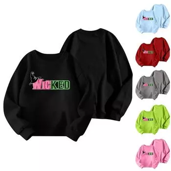 Детская толстовка с капюшоном для мальчиков и девочек, модная толстовка с длинными рукавами с принтом, возраст 3-14 лет 120