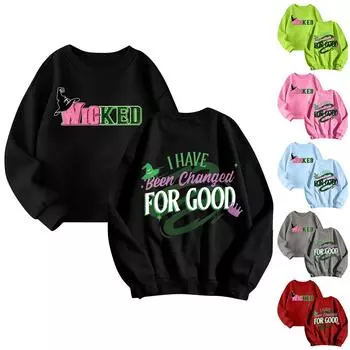 Детская толстовка с капюшоном для мальчиков и девочек, модная толстовка с длинными рукавами с принтом, возраст 3-14 лет 100 чёрный