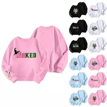 Детская толстовка с капюшоном для мальчиков и девочек, модная толстовка с длинными рукавами с принтом, возраст 3-14 лет 120