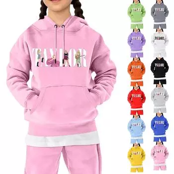 Детская толстовка с капюшоном и градиентным принтом, с длинными рукавами, свободные женские толстовки, толстовки 110 чёрный