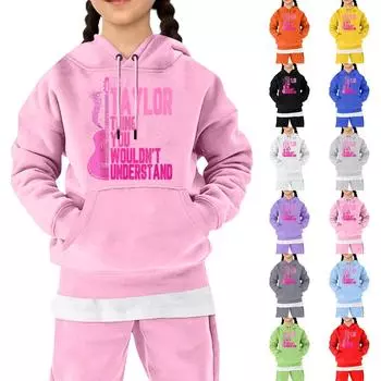 Детская толстовка с капюшоном и градиентным принтом, с длинными рукавами, свободная женская толстовка, свитшот 110 чёрный