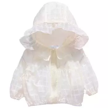 Детская толстовка с капюшоном и защитой от солнца, детское пальто с капюшоном, легкая и дышащая рубашка 100