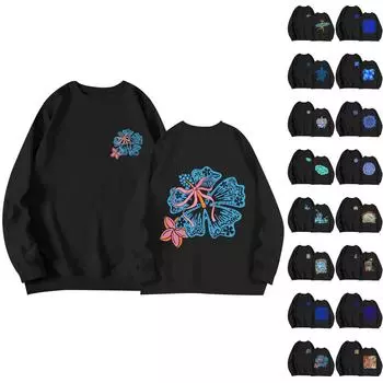 Детская толстовка с капюшоном с длинными рукавами и круглым вырезом, повседневная многофункциональная повседневная толстовка с капюшоном 140