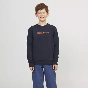 Детская толстовка с логотипом на груди JACK & JONES