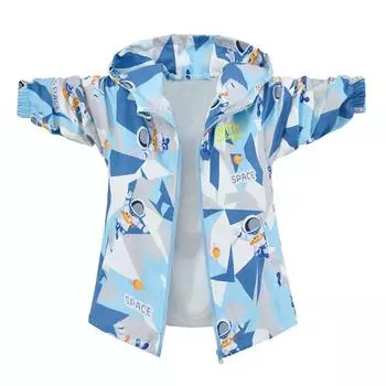 Детская тонкая куртка, модная ветровка, пальто 130