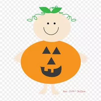 Детская тыква, клип-арт, детская тыква, термопереносная печать, виниловые нашивки, наклейки для одежды, аппликации «сделай сам», моющиеся нашивки
