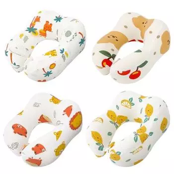 Подушка для шеи Yousheng Kids U-образной формы с эффектом памяти, эргономичная, с поддержкой головы и шеи, с мультяшным принтом, сверхлегкая, для путешествий, в автомобиле, самолете, поезде B