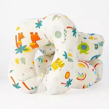 Детская U-образная подушка для шеи из пены с эффектом памяти, эргономичная подушка для головы и шеи с мультяшным принтом, сверхлегкая подушка для автомобиля, самолета, поезда, путешествия, шейная подушка A