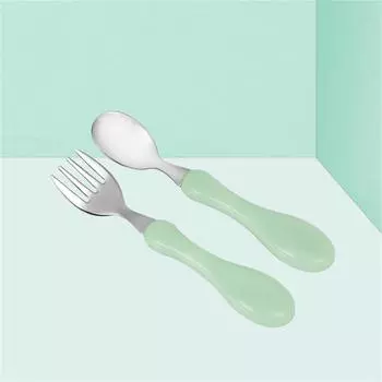 Детская учебная ложка для детей 1-2 лет, набор палочек для еды, набор нескользящих детских столовых приборов для кормления детей, детские аксессуары